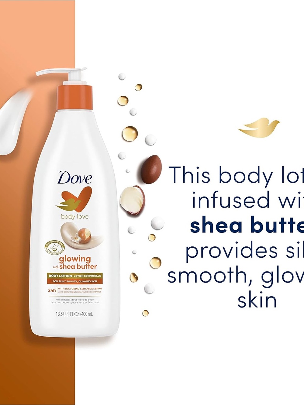 Dove Glowing Shea Butter Body Lotion
